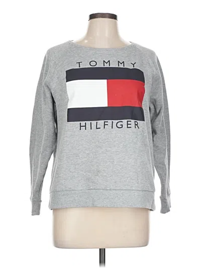 Pre-owned Tommy Hilfiger Sweatshirt In Gray