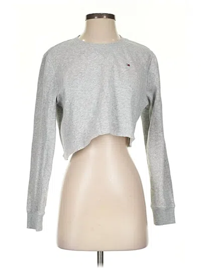 Pre-owned Tommy Hilfiger Sweatshirt In Gray
