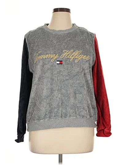 Pre-owned Tommy Hilfiger Sweatshirt In Gray