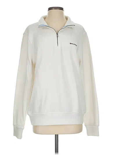 Pre-owned Tommy Hilfiger Sweatshirt In Ivory