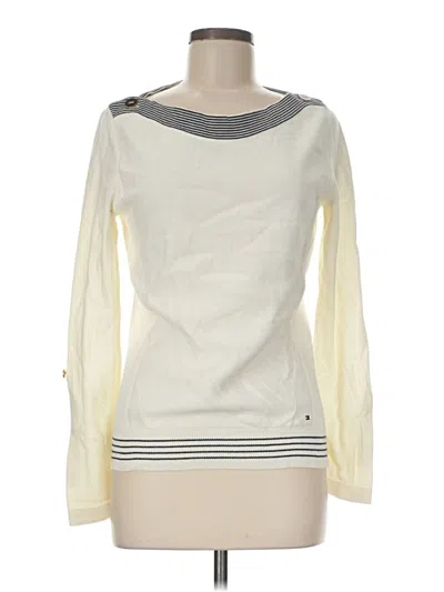 Pre-owned Tommy Hilfiger Sweatshirt In Ivory