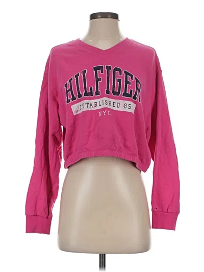 Pre-owned Tommy Hilfiger Sweatshirt In Pink
