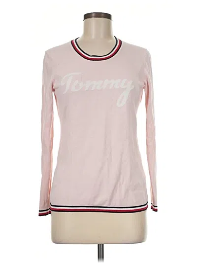 Pre-owned Tommy Hilfiger Sweatshirt In Pink