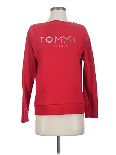Pre-owned Tommy Hilfiger Sweatshirt In Red