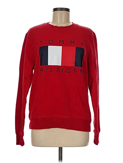 Pre-owned Tommy Hilfiger Sweatshirt In Red