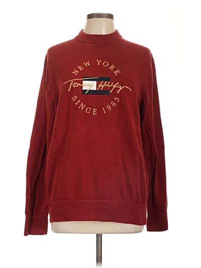 Pre-owned Tommy Hilfiger Sweatshirt In Red