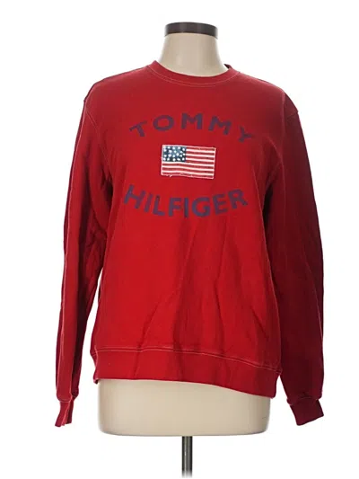 Pre-owned Tommy Hilfiger Sweatshirt In Red