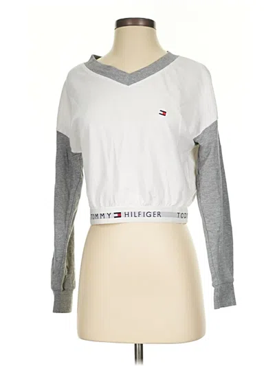 Pre-owned Tommy Hilfiger Sweatshirt In Silver
