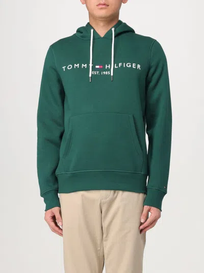 Tommy Hilfiger Sweatshirt  Men Color Green In Grün