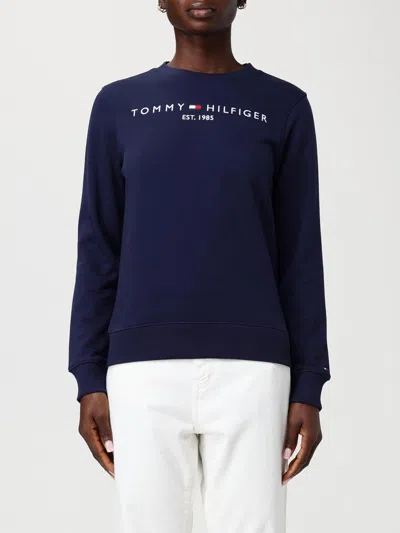 Tommy Hilfiger Sweatshirt Woman  In Blue