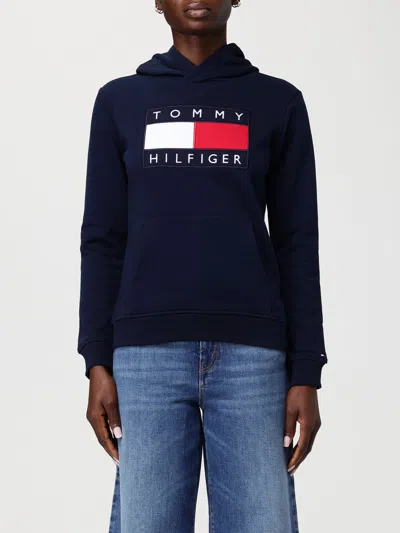 Tommy Hilfiger Sweatshirt Woman  In Blue