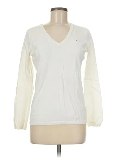 Pre-owned Tommy Hilfiger Sweatshirt In White