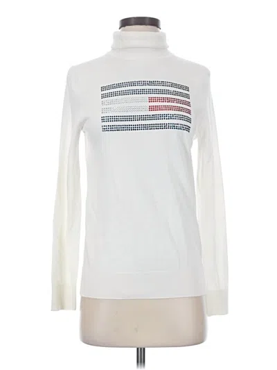 Pre-owned Tommy Hilfiger Sweatshirt In White