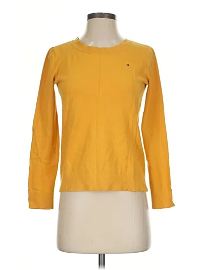 Pre-owned Tommy Hilfiger Sweatshirt In Yellow
