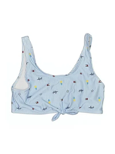 Pre-owned Tommy Hilfiger Swimsuit Top Blue Swimwear