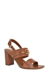 Tommy Hilfiger Women's Sylvier Block Heel Sandals In British Tan