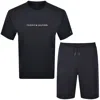Tommy Hilfiger T Shirt And Short Set Navy In Black