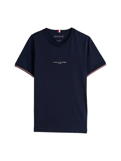 Tommy Hilfiger T-shirt Man  Mw0mw32584 Dw5 In Blue