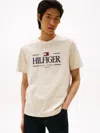 Tommy Hilfiger T-shirt Man  Mw0mw39585 Icon Acg Newspint In Neutral