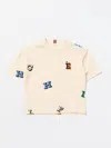 TOMMY HILFIGER T-SHIRT TOMMY HILFIGER KIDS COLOR YELLOW CREAM,F46660090