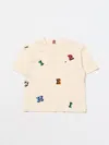 TOMMY HILFIGER T-SHIRT TOMMY HILFIGER KIDS COLOR YELLOW CREAM,F46669090
