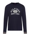 Tommy Hilfiger T-shirt With Round Neck And Long Sleeves In Black