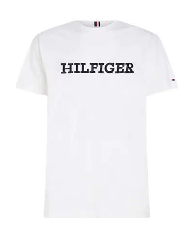 Tommy Hilfiger T-shirt With Round Neck And Short Sleeves In White