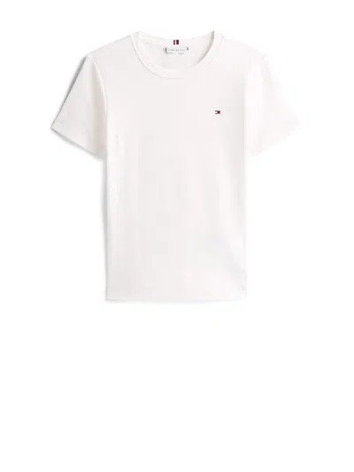 Tommy Hilfiger T-shirts And Polos Beige In White