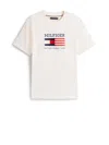 Tommy Hilfiger Americana Monotype Flag Box Mens T Shirt In White