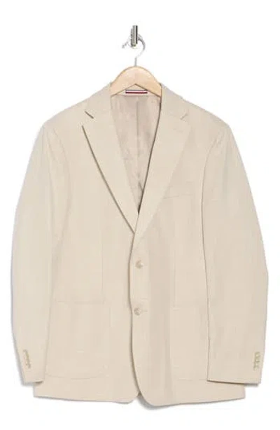 Tommy Hilfiger Tan Solid Notch Lapel Sport Coat