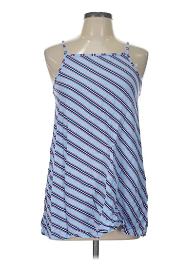 Pre-owned Tommy Hilfiger Tank Top Blue Halter Neckline Tops