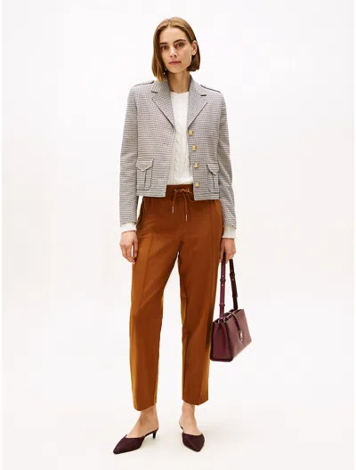 Tommy Hilfiger Tapered Drawstring Pant In Brown