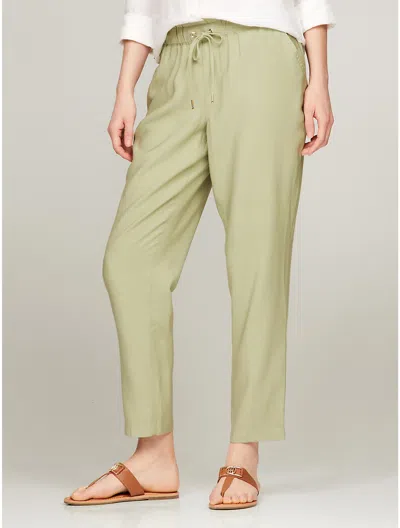 Tommy Hilfiger Tapered Drawstring Pant In Green