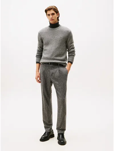 Tommy Hilfiger Tapered Relaxed Donegal Pant In Gray
