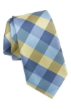 Tommy Hilfiger Tartan Grid Tie In Navy/ Yellow