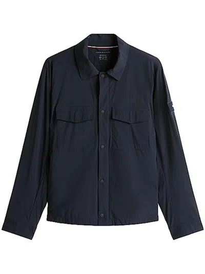 Tommy Hilfiger Tech Shirt Jacket Clothing In Black