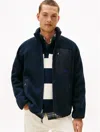 Tommy Hilfiger Teddy Fleece Zip Jacket In Blue
