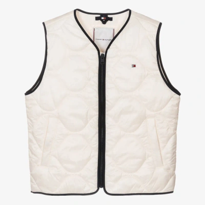 Tommy Hilfiger Teen Girls Ivory Quilted Gilet