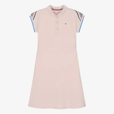 Tommy Hilfiger Teen Girls Pink Cotton Piqué Polo Dress