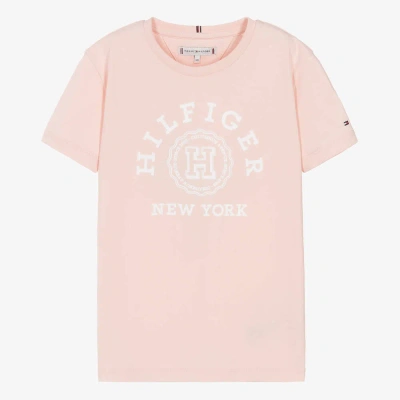 Tommy Hilfiger Teen Girls Pink Cotton T-shirt