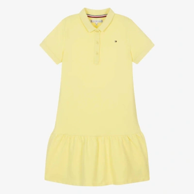 Tommy Hilfiger Teen Girls Yellow Cotton Polo Dress