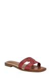 Tommy Hilfiger Terenz Slide Sandal In Medium Red