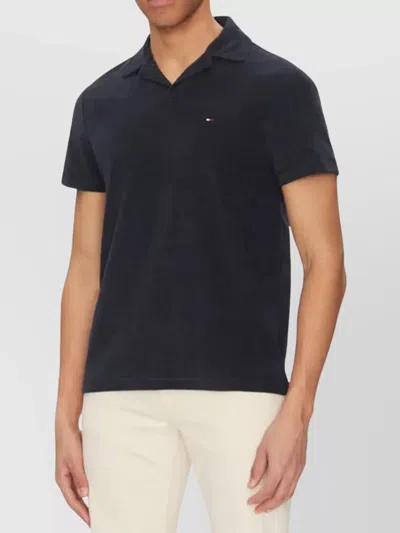 Tommy Hilfiger Terry Cloth Regular Polo In Blue