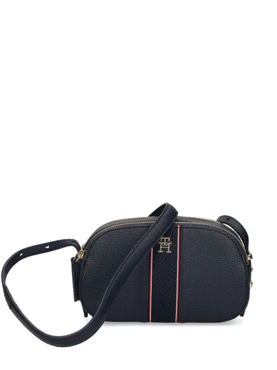 Tommy Hilfiger Textured Camera Bag In Blue
