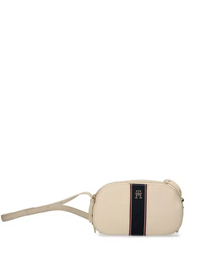 Tommy Hilfiger Textured Crossbody Bag In Neutrals