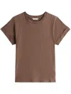 Tommy Hilfiger Textured Finish T-shirt In Brown