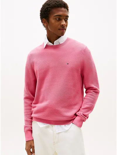 Tommy Hilfiger Textured Knit Crewneck Sweater
