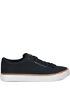 Tommy Hilfiger Textured Lace-up Sneakers In Blue