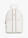 Tommy Hilfiger Textured Stripe Backpack In Ecru