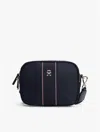 Tommy Hilfiger Textured Stripe Crossbody Bag In Space Blue
